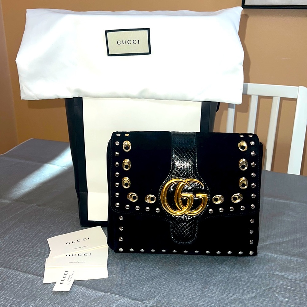Gucci Arlie Python Messenger Bag - Picture 3 of 16